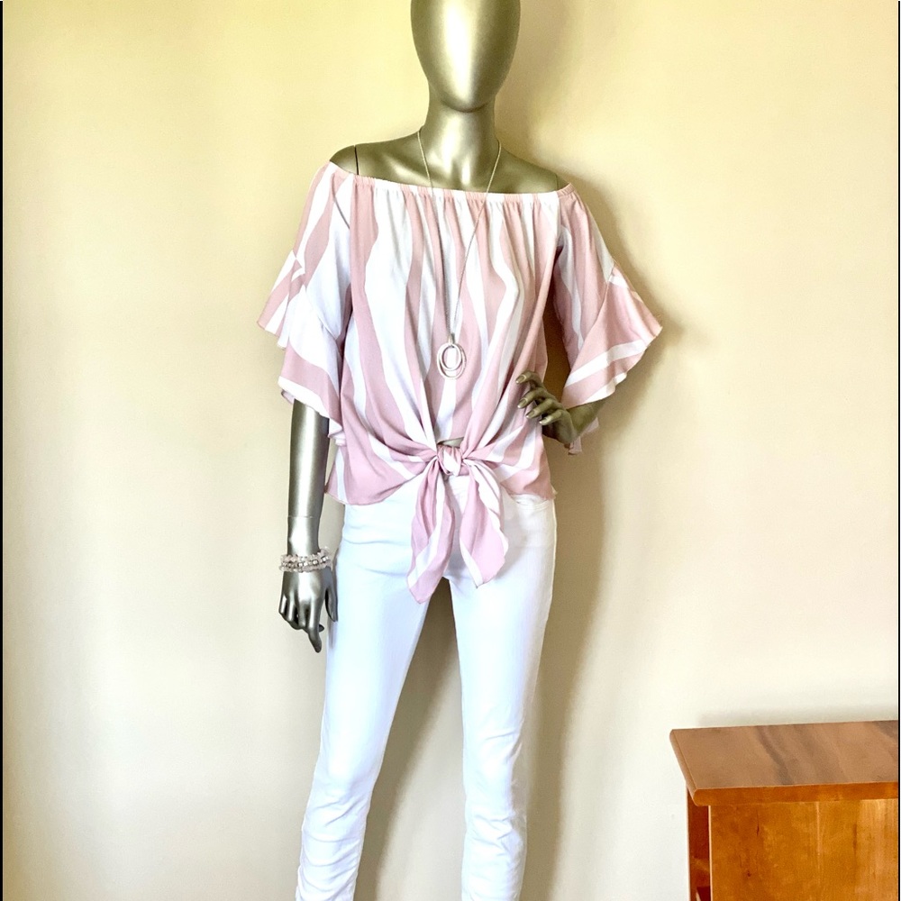 Off Shoulder Ruffle Top - Picture 14 of 14